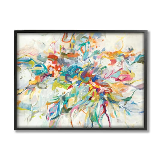 Stupell Industries Exciting Tropical Shapes Abstraction Wall Art in Frame